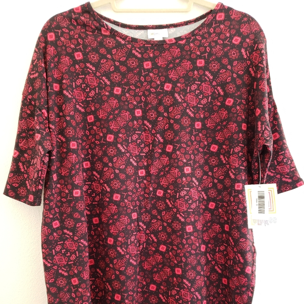 Lularoe SM Floral Irma Tunic Top